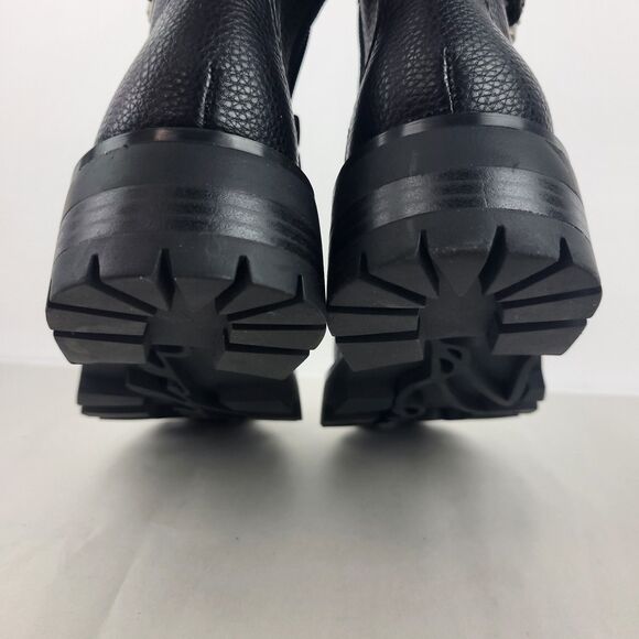 Karl Lagerfeld Payson Combat Embellished Boots Black Size 7 M - Picture 12 of 14